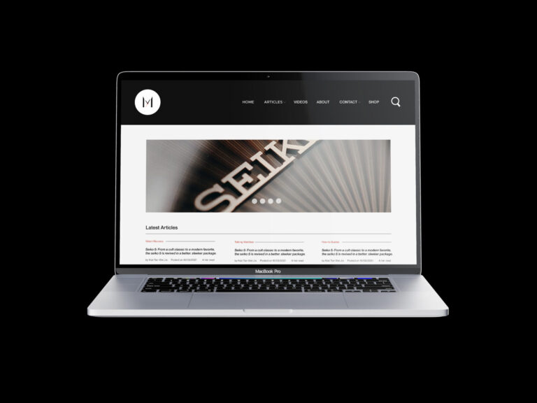 Modest Watch Club Web Design